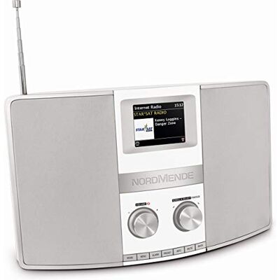 Nordmende Transita 400 internetové rádio (DAB+, UKW, Stereo rádio, W-LAN, Spotify Connect, Bluetooth Audiostreaming, NFC, barevný displej, budík, konektor na sluchátka, 2 x 10 wattů, AUX-In) bílé Nordmende Transita 400 internetové rádio (DAB+, UKW, Stereo rádio, W-LAN, Spotify Connect, Bluetooth Audiostreaming, NFC, barevný displej, budík, konektor na sluchátka, 2 x 10 wattů, AUX-In) bílé