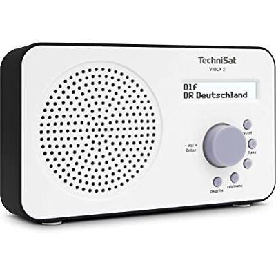 TechniSat VIOLA 2 přenosné DAB rádio (DAB+, UKW, reproduktor, konektor na sluchátka, dvouřádkový displej, ovládání tlačítek, malé, 1 Watt RMS) bílé/černé TechniSat VIOLA 2 přenosné DAB rádio (DAB+, UKW, reproduktor, konektor na sluchátka, dvouřádkový displej, ovládání tlačítek, malé, 1 Watt RMS) bílé/černé