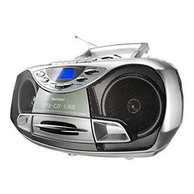 Karcher RR 510(N) přenosné CD rádio (CD přehrávač s kazetou, FM rádio, boombox, malé děti CD přehrávač, MP3 přehrávač, USB, stereo zařízení, kompaktní zařízení, baterie/síťový provoz) Karcher RR 510(N) přenosné CD rádio (CD přehrávač s kazetou, FM rádio, boombox, malé děti CD přehrávač, MP3 přehrávač, USB, stereo zařízení, kompaktní zařízení, baterie/síťový provoz)