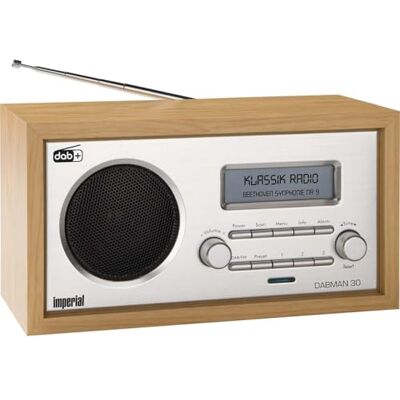 Imperial 22-130-00 Dabman 30 DAB+ rádio, DAB Plus rádio, kuchyňské rádio, Mini Radio Dab, koupelnové rádio digitální rádio (DAB+/DAB/UKW, Aux In, vč. síťového zdroje) hnědé Imperial 22-130-00 Dabman 30 DAB+ rádio, DAB Plus rádio, kuchyňské rádio, Mini Radio Dab, koupelnové rádio digitální rádio (DAB+/DAB/UKW, Aux In, vč. síťového zdroje) hnědé