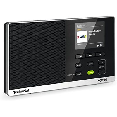 TechniSat DIGITRADIO 215 SWR4 Edition přenosné DAB Radio (DAB+, UKW, barevný displej, tlačítko pro přímou volbu SWR4, budík, paměť oblíbených položek, konektor na sluchátka, napájení a baterie) TechniSat DIGITRADIO 215 SWR4 Edition přenosné DAB Radio (DAB+, UKW, barevný displej, tlačítko pro přímou volbu SWR4, budík, paměť oblíbených položek, konektor na sluchátka, napájení a baterie)
