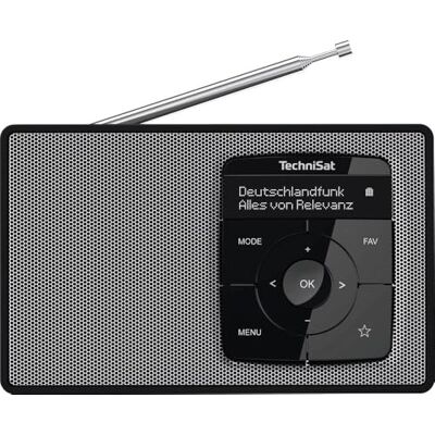 TechniSat DIGITRADIO 2 přenosné DAB+/FM rádio s akumulátorem (s Bluetooth Audiostreaming, funkcí budíku, OLED displej, konektor na sluchátka, reproduktor 1 W RMS) černá/stříbrná TechniSat DIGITRADIO 2 přenosné DAB+/FM rádio s akumulátorem (s Bluetooth Audiostreaming, funkcí budíku, OLED displej, konektor na sluchátka, reproduktor 1 W RMS) černá/stříbrná