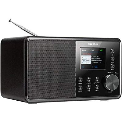 Karcher DAB 3000 DAB+ rádio (digitální rádio, DAB plus/UKW-RDS, AUX-IN, budík s duálním alarmem, malé kuchyňské rádio, černé) Karcher DAB 3000 DAB+ rádio (digitální rádio, DAB plus/UKW-RDS, AUX-IN, budík s duálním alarmem, malé kuchyňské rádio, černé)