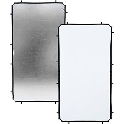 Manfrotto , Reflektor od Skylite-Rapid, Medium, s látkou, 1,1 x 2 m, stříbrná barva/bílá, LL LR81231R Manfrotto , Reflektor od Skylite-Rapid, Medium, s látkou, 1,1 x 2 m, stříbrná barva/bílá, LL LR81231R