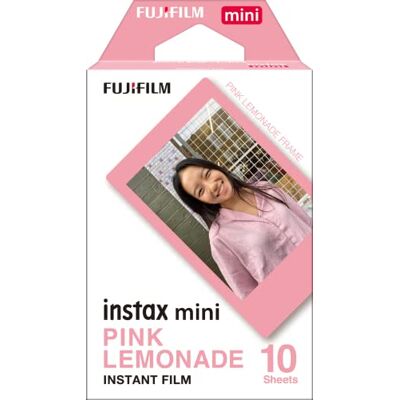 INSTAX Film pro instantní fotografii mini, okraj růžová limonáda, balení 10 kusů, vhodné pro všechny fotoaparáty a tiskárny mini INSTAX Film pro instantní fotografii mini, okraj růžová limonáda, balení 10 kusů, vhodné pro všechny fotoaparáty a tiskárny mini