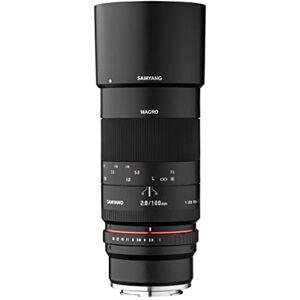 SAMYANG 100mm F2. 8 Makro pro MFT– Macro Teleobjektiv Pevná ohnisková vzdálenost pro MFT Mount, manuální zaostření, pro Olympus OM-D E-M10 Mark IV, M1 Mark III, Panasonic Lumix DC-G110, DC-G91 SAMYANG 100mm F2. 8 Makro pro MFT– Macro Teleobjektiv Pevná ohnisková vzdálenost pro MFT Mount, manuální zaostření, pro Olympus OM-D E-M10 Mark IV, M1 Mark III, Panasonic Lumix DC-G110, DC-G91