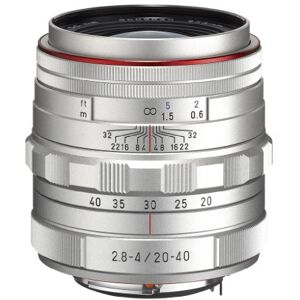 Pentax HD DA F2. 8-4ED DC WR Limited K-Mount objektiv (20-40 mm) stříbrný Pentax HD DA F2. 8-4ED DC WR Limited K-Mount objektiv (20-40 mm) stříbrný