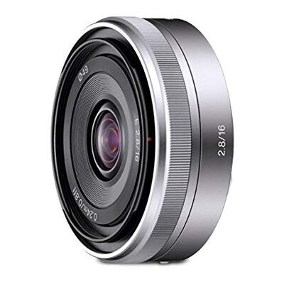 Sony SEL-16F28 Super širokoúhlý objektiv (pevná ohnisková vzdálenost, 16 mm, F2.8, APS-C, vhodný pro A6000, A5100, A5000 a série Nex, E-Mount) stříbrný Sony SEL-16F28 Super širokoúhlý objektiv (pevná ohnisková vzdálenost, 16 mm, F2.8, APS-C, vhodný pro A6000, A5100, A5000 a série Nex, E-Mount) stříbrný