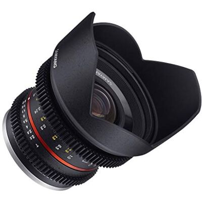 SAMYANG 14012T2.2F 12 mm T2.2 Cine NCS CS Objektiv für Anschluss Fuji X schwarz SAMYANG 14012T2.2F 12 mm T2.2 Cine NCS CS Objektiv für Anschluss Fuji X schwarz