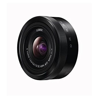 Panasonic H-FS12032E LUMIX G Vario Standardzoom 12-32 mm F3.5-5.6 ASPH. Objektiv (24-64 mm KB, O.I.S. Stabilizátor obrazu) černý Panasonic H-FS12032E LUMIX G Vario Standardzoom 12-32 mm F3.5-5.6 ASPH. Objektiv (24-64 mm KB, O.I.S. Stabilizátor obrazu) černý