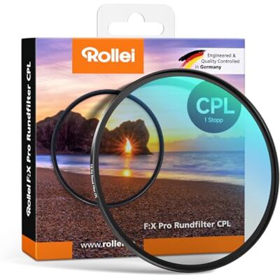 Rollei F: X Pro kulatý filtr (49 mm, CPL) Šroubový filtr ze skla s vysokou věrností barev a bez odrazů Rollei F: X Pro kulatý filtr (49 mm, CPL) Šroubový filtr ze skla s vysokou věrností barev a bez odrazů