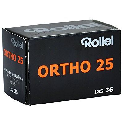 Rollei Ortho 25 Plus černobílý negativní film 35 mm 36 snímků ISO 25 Vysoká věrnost detailů a jemné zrno Rollei Ortho 25 Plus černobílý negativní film 35 mm 36 snímků ISO 25 Vysoká věrnost detailů a jemné zrno