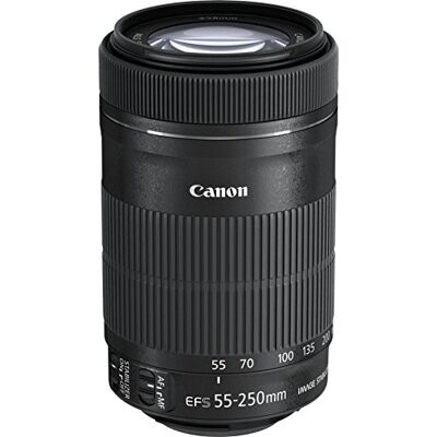 Canon EF-S 55-250mm 1: 4-5.6 is STM telezoom objektiv (58mm závit filtru) černý Canon EF-S 55-250mm 1: 4-5.6 is STM telezoom objektiv (58mm závit filtru) černý