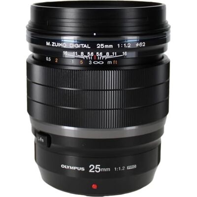 OM SYSTEM Olympus M. Zuiko Digital ED 25 mm 1: 1.2 Pro, vhodné pro všechny Objektiv s vysokým světlem pro Olympus OM-D, PEN & Panasonic G, 50mm KB-ekvivalent, ideální pro portréty a nahrávání OM SYSTEM Olympus M. Zuiko Digital ED 25 mm 1: 1.2 Pro, vhodné pro všechny Objektiv s vysokým světlem pro Olympus OM-D, PEN & Panasonic G, 50mm KB-ekvivalent, ideální pro portréty a nahrávání