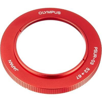 Olympus PSUR-03 Redukční kroužek (vhodný pro podvodní konvertory, 52-67 mm) Vhodné pro PTMC-01 Makro a PTWC-01 širokoúhlý konvertor na Tough podvodní kryty robustní nasazovací kroužek Olympus PSUR-03 Redukční kroužek (vhodný pro podvodní konvertory, 52-67 mm) Vhodné pro PTMC-01 Makro a PTWC-01 širokoúhlý konvertor na Tough podvodní kryty robustní nasazovací kroužek