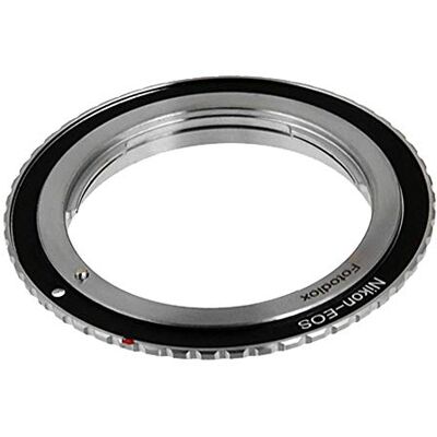 Fotodiox Lens Mount Adapter Compatible with Nikon Nikkor F Mount D/SLR Lens on Canon EOS (EF, EF-S) Mount D/SLR Camera Body with Gen10 Focus Confiration Chip Fotodiox Lens Mount Adapter Compatible with Nikon Nikkor F Mount D/SLR Lens on Canon EOS (EF, EF-S) Mount D/SLR Camera Body with Gen10 Focus Confiration Chip