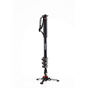 Manfrotto XPRO+ Hliníkový stativ pro jednu nohu, 4 segmenty, držák na foto a videokameru s fluidovou paticí, fotopříslušenství pro Content Creation, videoblogy Manfrotto XPRO+ Hliníkový stativ pro jednu nohu, 4 segmenty, držák na foto a videokameru s fluidovou paticí, fotopříslušenství pro Content Creation, videoblogy