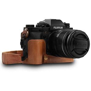 MegaGear MG1553 Ever Ready polopouzdro na fotoaparát z pravé kůže s popruhem pro Fujifilm X-T3 hnědá MegaGear MG1553 Ever Ready polopouzdro na fotoaparát z pravé kůže s popruhem pro Fujifilm X-T3 hnědá