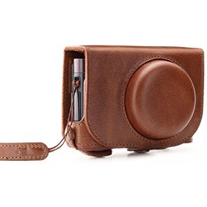 MegaGear Leica C Typ 112 Ever Ready Echtleder Kamera-Case mit Trageriemen und Batteriezugang Braun MG1287 MegaGear Leica C Typ 112 Ever Ready Echtleder Kamera-Case mit Trageriemen und Batteriezugang Braun MG1287
