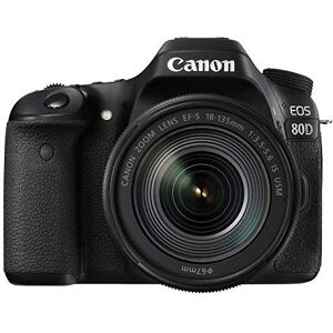 Canon Digitální fotoaparát EOS 80D SLR (24,2 megapixelů, displej 7,7 cm, Full HD, NFC a Wi-Fi) černý Canon Digitální fotoaparát EOS 80D SLR (24,2 megapixelů, displej 7,7 cm, Full HD, NFC a Wi-Fi) černý