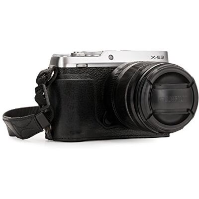 MegaGear MG1342 Ever Ready Echtleder Kamera-Halbtasche mit Trageriemen und Batteriezugang für Fujifilm X-E3 schwarz MegaGear MG1342 Ever Ready Echtleder Kamera-Halbtasche mit Trageriemen und Batteriezugang für Fujifilm X-E3 schwarz