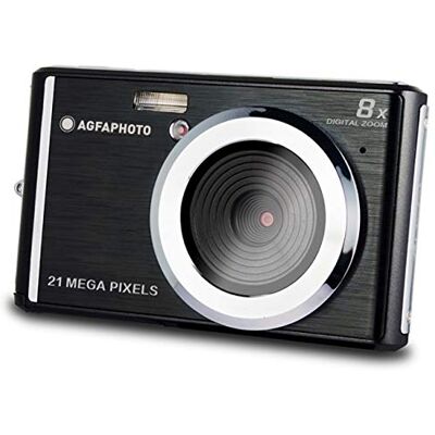 AgfaPhoto AGFA PHOTO Realishot DC5200 – kompaktní digitální fotoaparát, 21MP, 2,4" LCD obrazovka, 8× digitální zoom, HD 720p video, lithiová baterie, SD karty, scénické režimy – černý AgfaPhoto AGFA PHOTO Realishot DC5200 – kompaktní digitální fotoaparát, 21MP, 2,4" LCD obrazovka, 8× digitální zoom, HD 720p video, lithiová baterie, SD karty, scénické režimy – černý