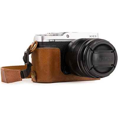 MegaGear "Ever Ready Echtleder Kamera-Halbtasche mit Trageriemen und Batteriezugang für Fujifilm X-E3 braun MegaGear "Ever Ready Echtleder Kamera-Halbtasche mit Trageriemen und Batteriezugang für Fujifilm X-E3 braun