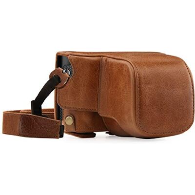 MegaGear Leica Q (typ 116) EVER Ready pravá kůže kamera pro Case s popruhy MegaGear Leica Q (typ 116) EVER Ready pravá kůže kamera pro Case s popruhy