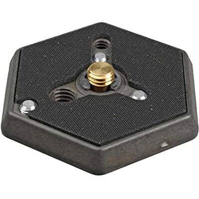 Manfrotto 130-38 Sechskant-Schnellwechsel-Montageplatte mit 3/8-Zoll-Gewinde und Unterputzschraube Manfrotto 130-38 Sechskant-Schnellwechsel-Montageplatte mit 3/8-Zoll-Gewinde und Unterputzschraube