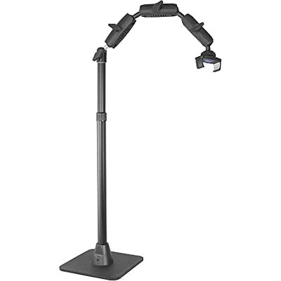 ARKON HD8RV29 Pro stojan na mobilní telefon nebo fotoaparát pro pečení, kutilství, zdobení nehtů, keramiky nebo videa na líčení, černý ARKON HD8RV29 Pro stojan na mobilní telefon nebo fotoaparát pro pečení, kutilství, zdobení nehtů, keramiky nebo videa na líčení, černý