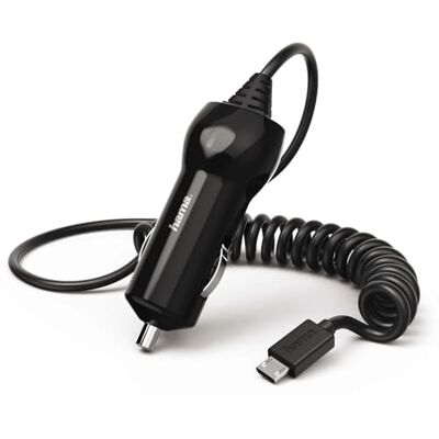 Hama Kfz-Ladegerät, Micro-USB, 2,4 A, Schwarz Hama Kfz-Ladegerät, Micro-USB, 2,4 A, Schwarz