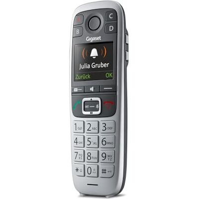 Siemens E560HX Univerzální mikrotelefon IP telefon (pro připojení k základnové stanici nebo routeru s velkými tlačítky a 4 dalšími nouzovými tlačítky SOS) platina Siemens E560HX Univerzální mikrotelefon IP telefon (pro připojení k základnové stanici nebo routeru s velkými tlačítky a 4 dalšími nouzovými tlačítky SOS) platina