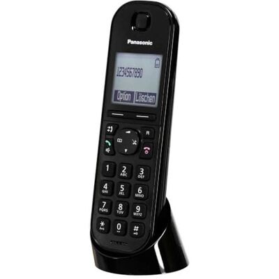 Panasonic KX-TGQ200GB DECT IP telefon, bez kabelu, CAT-iq 2.0 kompatibilní, digitální telefon, černá Panasonic KX-TGQ200GB DECT IP telefon, bez kabelu, CAT-iq 2.0 kompatibilní, digitální telefon, černá