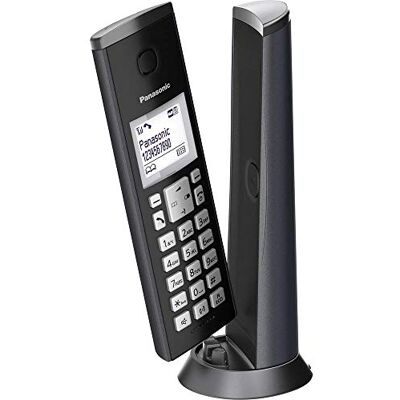 Panasonic KX-TGK220GM značkový telefon s záznamníkem a budíkem, interní telefon (bezdrátový), telefonování v HD, matná černá Panasonic KX-TGK220GM značkový telefon s záznamníkem a budíkem, interní telefon (bezdrátový), telefonování v HD, matná černá
