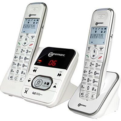 Geemarc Amplidect 295 Duo zesílený bezdrátový telefon a přídavný mobilní telefon se záznamníkem hovorů a velkými tlačítky pro seniory nízká až střední ztráta sluchu verze DE Geemarc Amplidect 295 Duo zesílený bezdrátový telefon a přídavný mobilní telefon se záznamníkem hovorů a velkými tlačítky pro seniory nízká až střední ztráta sluchu verze DE
