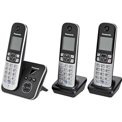 Panasonic KX-TG6823GB bezdrátový telefon DECT se záznamníkem hovorů, černý Panasonic KX-TG6823GB bezdrátový telefon DECT se záznamníkem hovorů, černý