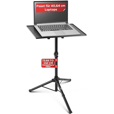 Pyle Výškově nastavitelný stojan na laptop – stojan na notebook a stojan na projektor na jeviště, kancelář a studio, skládací, robustní, výška 85–125 cm, pro notebooky, projektory, DJ a prezentace Pyle Výškově nastavitelný stojan na laptop – stojan na notebook a stojan na projektor na jeviště, kancelář a studio, skládací, robustní, výška 85–125 cm, pro notebooky, projektory, DJ a prezentace