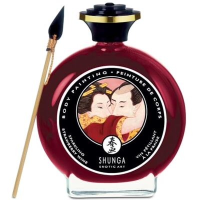 ART SHUNGA Edible Body Painting sparkling strawberry wine 100ml ART SHUNGA Edible Body Painting sparkling strawberry wine 100ml