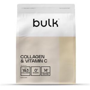 Bulk Kolagenový prášek s peptidy a vitaminem C hydrolyzovaný hovězí kolagen proteinový prášek pro smoothies, koktejly a recepty pro klouby a pokožku chuťově neutrální 500 g snadno míchatelný Bulk Kolagenový prášek s peptidy a vitaminem C hydrolyzovaný hovězí kolagen proteinový prášek pro smoothies, koktejly a recepty pro klouby a pokožku chuťově neutrální 500 g snadno míchatelný