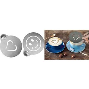 Securit Kaffee Schablonen Set von 2, Edelstahl, Grau, 12,4 x 10 x 0,1 cm, 12.4 x 10 x 0.1 cm, 2 Securit Kaffee Schablonen Set von 2, Edelstahl, Grau, 12,4 x 10 x 0,1 cm, 12.4 x 10 x 0.1 cm, 2