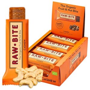 RAWBITE Tyčinka CASHEW I 12 měkkých tyčinek z bio ořechu ve výhodném boxu I data a ořechy I Vegan, bez lepku, bez laktózy I obsahuje přirozeně cukr I s 12 g proteinem I 12 x 50 g RAWBITE Tyčinka CASHEW I 12 měkkých tyčinek z bio ořechu ve výhodném boxu I data a ořechy I Vegan, bez lepku, bez laktózy I obsahuje přirozeně cukr I s 12 g proteinem I 12 x 50 g
