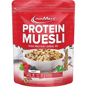 IronMaxx Protein Müsli banán 550g sáček Veganes High Protein Müsli bez laktózy Snížený obsah cukru & Low Carb IronMaxx Protein Müsli banán 550g sáček Veganes High Protein Müsli bez laktózy Snížený obsah cukru & Low Carb