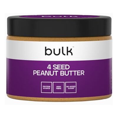 Bulk Arašídové máslo se 4 druhy zrn, 500 g, balení se může lišit Bulk Arašídové máslo se 4 druhy zrn, 500 g, balení se může lišit