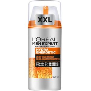 L’Oréal Paris men expert L'Oréal Men Expert XXL péče o obličej proti unavené pleti pro muže, povzbuzující hydratační krém 24H proti únavě, pleťový krém pro muže s vitaminem C a proteiny, Hydra Energy, Exklusive,1 x 100 ml L’Oréal Paris men expert L'Oréal Men Expert XXL péče o obličej proti unavené pleti pro muže, povzbuzující hydratační krém 24H proti únavě, pleťový krém pro muže s vitaminem C a proteiny, Hydra Energy, Exklusive,1 x 100 ml