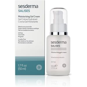 SESDERMA Salises hydratační gel pleť se sklonem k akné mastná pleť smíšená pleť kyselina salicylová pravá aloe hydratace, tyrkysová, bílá, 50 ml (1 balení) SESDERMA Salises hydratační gel pleť se sklonem k akné mastná pleť smíšená pleť kyselina salicylová pravá aloe hydratace, tyrkysová, bílá, 50 ml (1 balení)