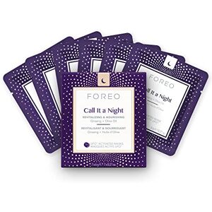FOREO Call it Night UFO-aktivovaná obličejová maska proti suchu a jemným vráskám, revitalizující a vyživující, ženšen a olivový olej, netestováno na zvířatech, kompatibilní se všemi zařízeními UFo, 6 FOREO Call it Night UFO-aktivovaná obličejová maska proti suchu a jemným vráskám, revitalizující a vyživující, ženšen a olivový olej, netestováno na zvířatech, kompatibilní se všemi zařízeními UFo, 6