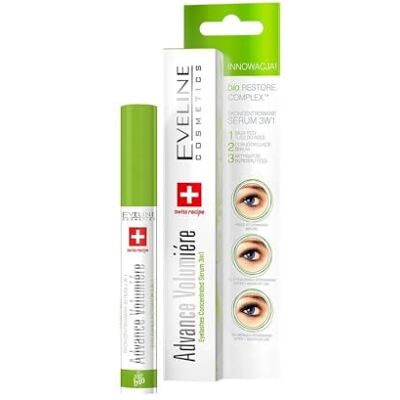 EVELINE COSMETICS Sérum na řasy pro růst a regeneraci Advance Volumière 3 v 1 s Bio Restore Complex & kyselinou hyaluronovou 10 ml EVELINE COSMETICS Sérum na řasy pro růst a regeneraci Advance Volumière 3 v 1 s Bio Restore Complex & kyselinou hyaluronovou 10 ml