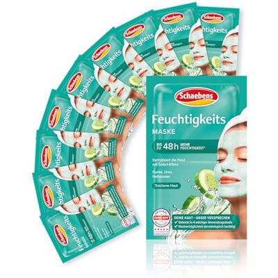 Schaebens Hydratační maska, okamžitý efekt, zvyšuje vlhkost pokožky s aloe vera, 10 sáčků 2 x 5 ml Schaebens Hydratační maska, okamžitý efekt, zvyšuje vlhkost pokožky s aloe vera, 10 sáčků 2 x 5 ml