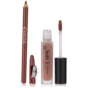 EVELINE COSMETICS Oh! My Lips Matte Liquid Lipstick & Lip Liner Set kouzelné barvy s vitaminem E a kyselinou hyaluronovou EVELINE COSMETICS Oh! My Lips Matte Liquid Lipstick & Lip Liner Set kouzelné barvy s vitaminem E a kyselinou hyaluronovou