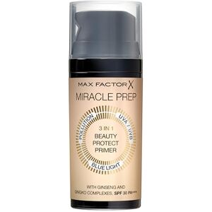 Max Factor Miracle Prep 3 v 1 Beauty Protect Primer, s LSF a chrání před UVA/UVB zářením, 30 ml Max Factor Miracle Prep 3 v 1 Beauty Protect Primer, s LSF a chrání před UVA/UVB zářením, 30 ml
